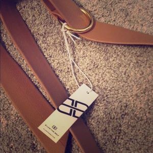 B-low the belt, brown with gold Mia Belt Brand new